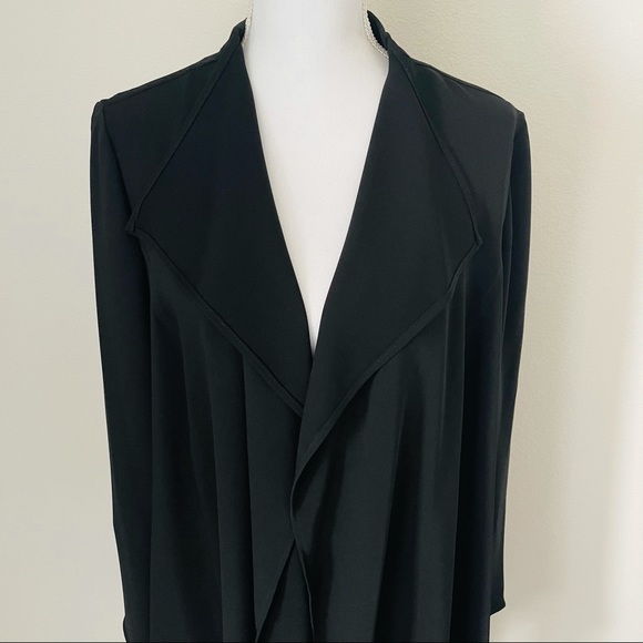 Anne Klein Draped/Asymmetrical Open Front Jacket - Picture 4 of 5
